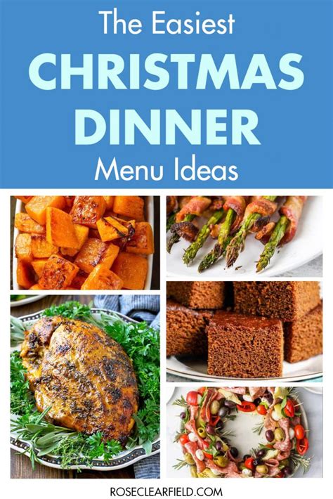 easy christmas dinner menu